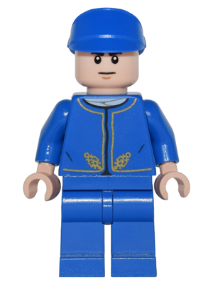 LEGO Minifigure -- Bespin Guard -  Light Flesh Head, Detailed Gold Trim, Furrowed Eyebrows (75146)-Star Wars / Star Wars Episode 4/5/6 -- SW0762 -- Creative Brick Builders